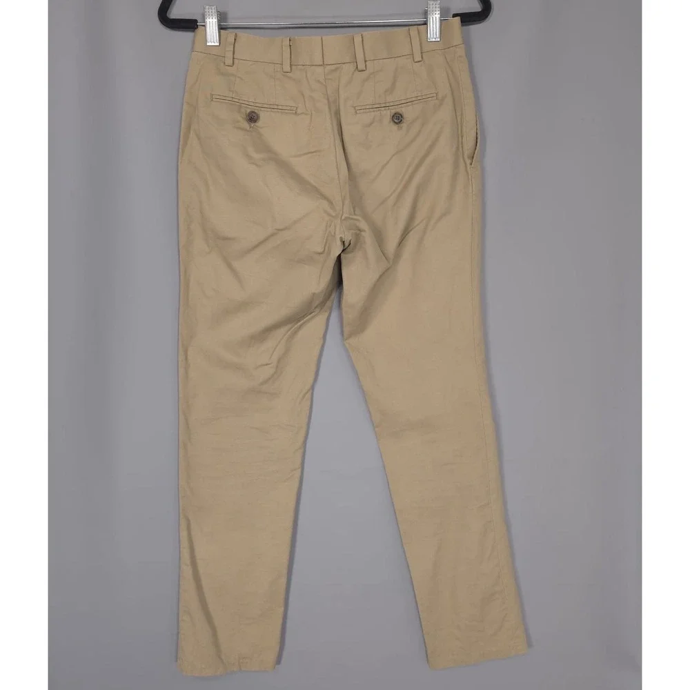 INDOCHINO Men's‎ Pants Size 28x28 SOHO 44 Cotton Slacks Trousers Tan Khaki